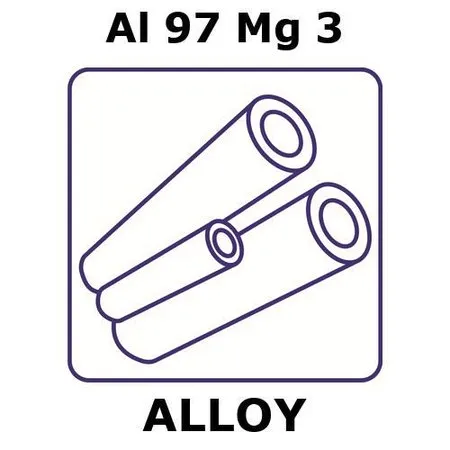 Sigma-Aldrich Aluminum-magnesium alloy, Al97Mg3，200 mm管，外径1.5 mm，壁厚0.125 mm，内径1.25 mm，如图所示