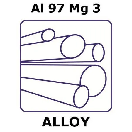 Sigma-Aldrich Aluminum-magnesium alloy, Al97Mg3，500 mm棒，直径20 mm