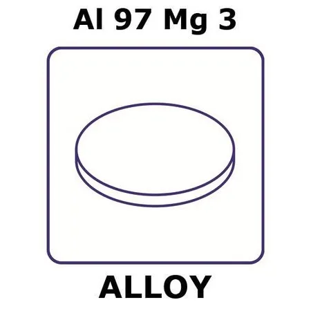 Sigma-Aldrich Aluminum-magnesium alloy, Al97Mg3，箔，50 mm圆盘，0.01 mm厚