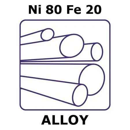 Sigma-Aldrich Nickel-iron alloy, Ni80Fe20，1000 mm棒，直径2.0 mm，如图纸所示
