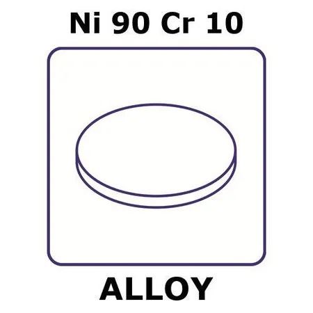 Sigma-Aldrich T1 - thermocouple alloy, Ni90Cr10，微箔，25 mm圆盘，1μm厚度，永久性聚酯薄膜3.5μm支架
