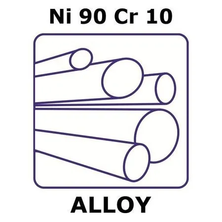 Sigma-Aldrich T1 - thermocouple alloy, Ni90Cr10，杆，1000 mm x 12 mm直径，如图所示