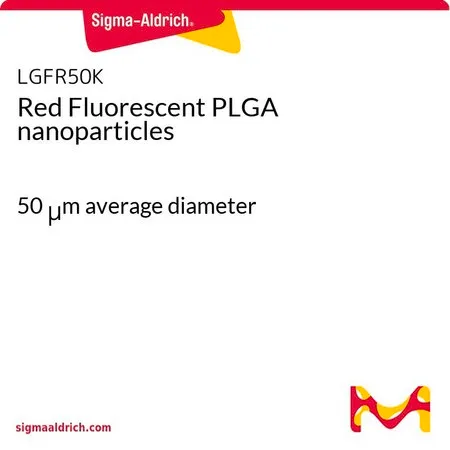 Sigma-Aldrich Red Fluorescent PLGA nanoparticles，50 μm平均直径