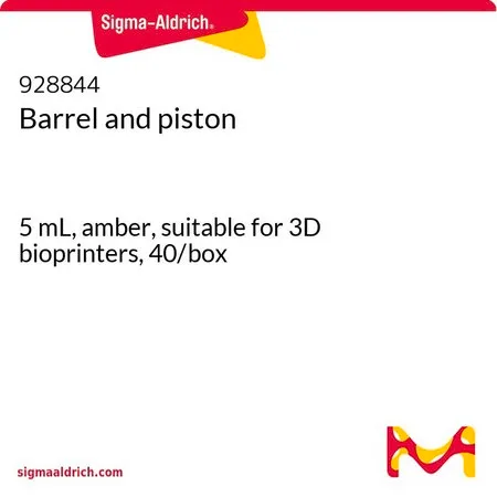 Sigma-Aldrich Barrel and piston,5 mL,琥珀色,适用于3D生物打印机,40个/盒
