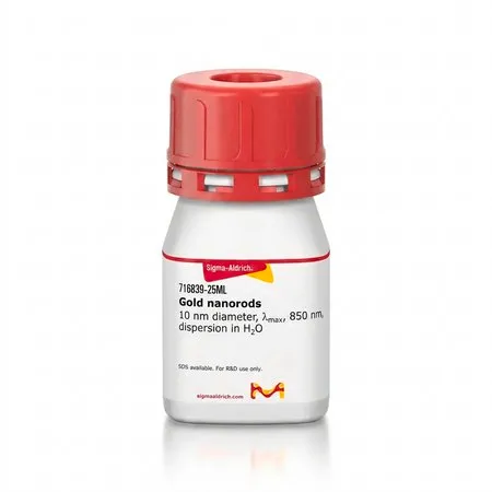 Sigma-Aldrich 金纳米棒，10 nm直径，λmax，850 nm，分散在水中