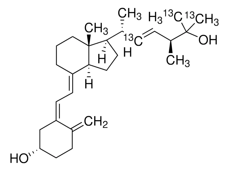 Sigma-Aldrich 25-Hydroxyvitamin D2-(22,26,27-13C3) solution,50 μg/mL乙醇溶液,≥98原子% 13 C,≥95%(CP)