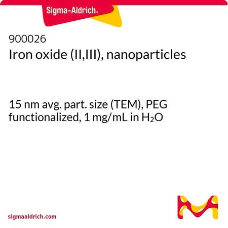 Sigma-Aldrich 氧化铁(II,III)，纳米颗粒，15 nm平均粒径（TEM），PEG官能化，1 mg/mL水溶液
