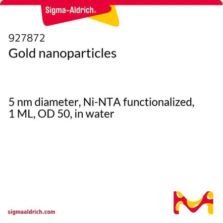 Sigma-Aldrich 金纳米颗粒,5 nm直径,Ni-NTA官能化,1 ML,OD 50,水溶液