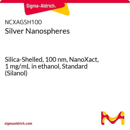 Sigma-Aldrich 银纳米球,硅胶壳,100 nm,NanoXact,1 mg/mL乙醇溶液,标准品(硅烷醇)