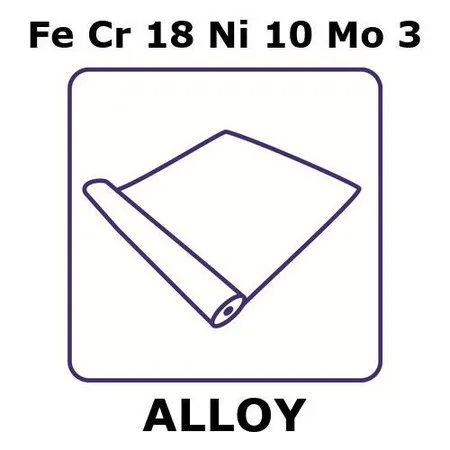Sigma-Aldrich 不锈钢 - AISI 316合金，FeCr18Ni10Mo3，箔，5 m线圈，0.1 mm厚，硬