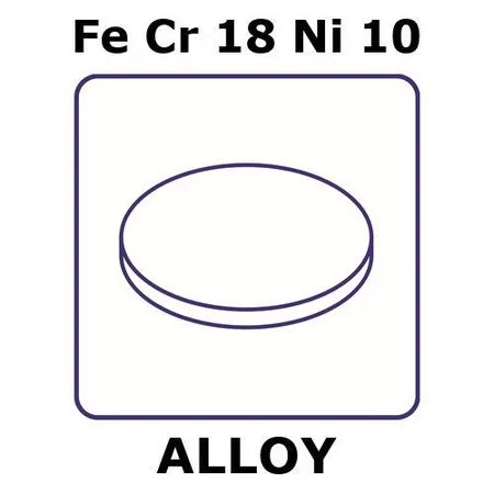 Sigma-Aldrich 不锈钢-AISI 304 合金，FeCr18Ni10，箔，8 mm圆盘，0.0125 mm厚，硬质