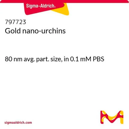 Sigma-Aldrich Gold nano-urchins,80 nm平均部件尺寸,在0.1 mM PBS中