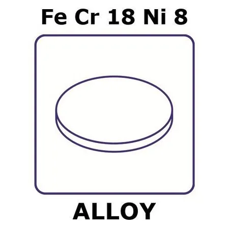 Sigma-Aldrich Stainless Steel - AISI 302 alloy, FeCr18Ni8，箔，4 mm圆盘，0.2mm厚，硬质