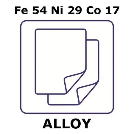 Sigma-Aldrich Glass Sealing Alloy, Fe54Ni29Co17，铝箔，195 x 500 mm，0.075 mm厚，退火，平整，不透光（lt）