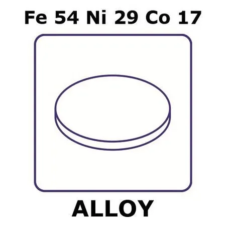 Sigma-Aldrich Glass Sealing Alloy, Fe54Ni29Co17，箔，4mm圆盘，0.075mm厚，退火，压平