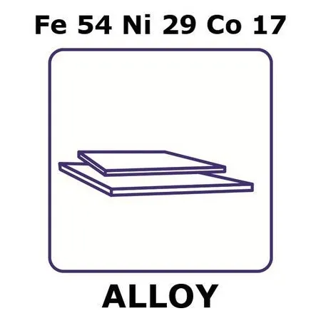Sigma-Aldrich Glass Sealing Alloy, Fe54Ni29Co17，板材，100 x 100 mm，3.2 mm厚，退火