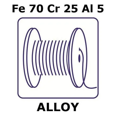 Sigma-Aldrich Aluchrom O - Resistance Alloy, Fe70Cr25Al5，1000 m钢丝，直径0.25 mm，退火