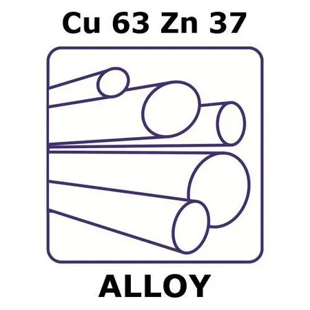 Sigma-Aldrich Brass alloy, Cu63Zn37,100 mm棒,直径2.0 mm,如图纸所示