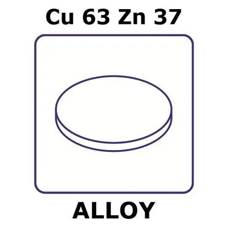 Sigma-Aldrich Brass alloy, Cu63Zn37，铝箔，8 mm圆盘，150 mm线圈宽度，0.25 mm厚度，半硬