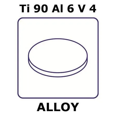 Sigma-Aldrich Titanium-aluminum-vanadium alloy, Ti90Al6V4，箔，4 mm圆盘，0.30mm厚，退火