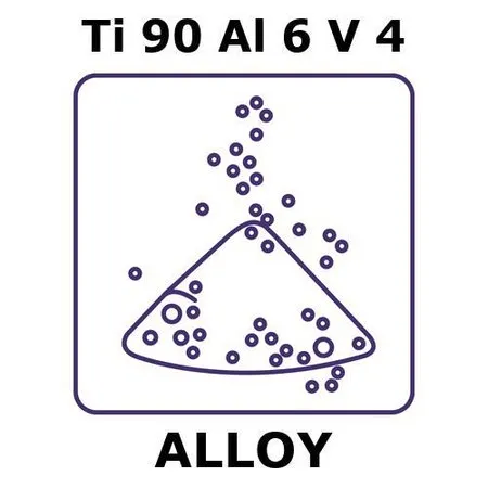 Sigma-Aldrich Titanium-aluminum-vanadium alloy, Ti90Al6V4，粉末，最大粒径450微米，球形粉末，100克