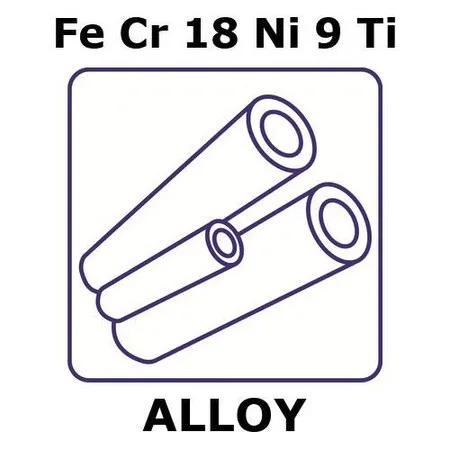 Sigma-Aldrich Stainless Steel - AISI 321 alloy, FeCr18Ni9Ti，500 mm管，外径10.0 mm，壁厚1.5 mm，内径7 mm，退火