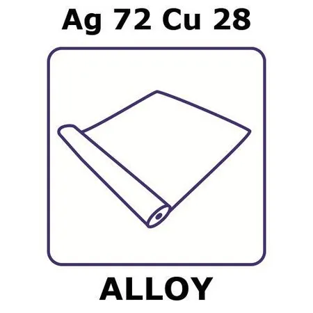 Sigma-Aldrich Silver-copper alloy, Ag72Cu28，箔，0.2m线圈，0.05mm厚