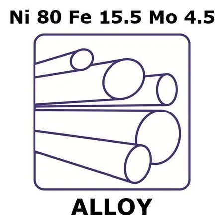 Sigma-Aldrich Nickel-iron-molybdenum alloy, Ni80Fe15.5Mo4.5，100 mm棒，直径25 mm，退火