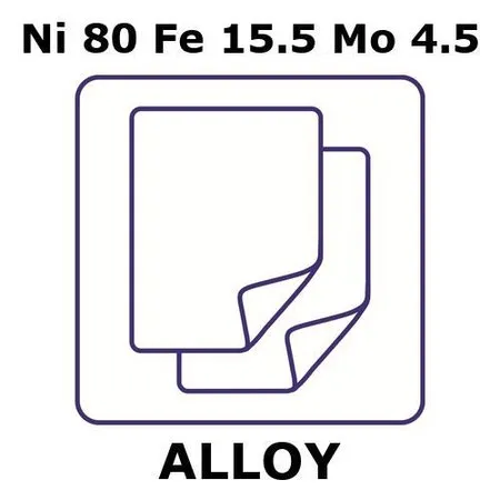 Sigma-Aldrich Nickel-iron-molybdenum alloy, Ni80Fe15.5Mo4.5，箔，150 x 150 mm，1.0 mm厚，退火