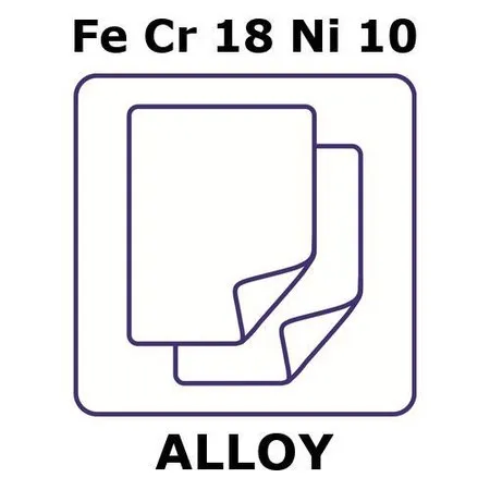 Sigma-Aldrich Stainless steel - AISI 304L alloy, Fe/Cr18/Ni10，箔，300 x 300 mm，0.15 mm厚，退火