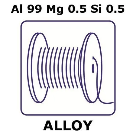 Sigma-Aldrich Aluminum-magnesium-silicon alloy, Al99Mg0.5Si0.5，1 m钢丝，直径0.25mm，按图纸