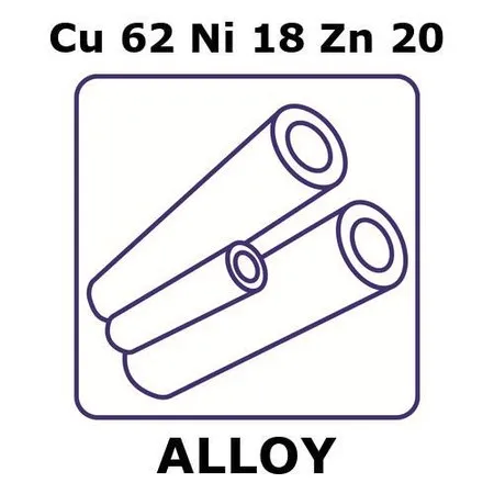 Sigma-Aldrich Nickel silver alloy, Cu62Ni18Zn20，500 mm管，外径1.0 mm，壁厚0.1 mm，内径0.8 mm，如图所示