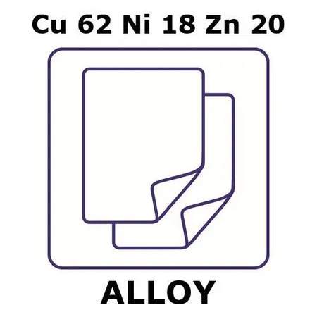 Sigma-Aldrich Nickel silver alloy, Cu62Ni18Zn20，箔，300 x 300 mm，0.30 mm厚，轧制