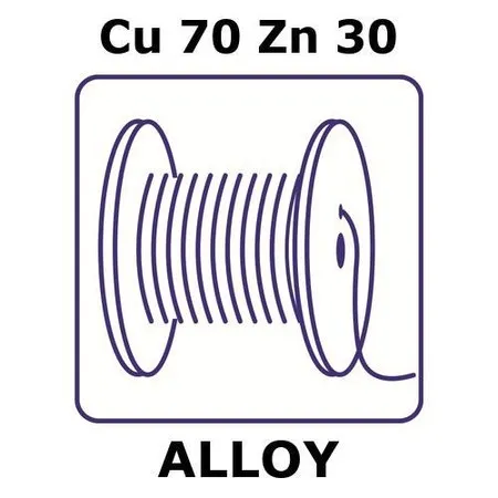 Sigma-Aldrich Brass alloy, Cu70Zn30，25 m钢丝，直径0.025 mm，按图纸