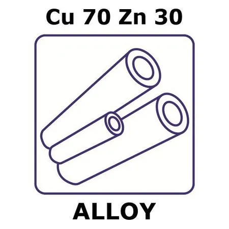 Sigma-Aldrich Brass alloy, Cu70Zn30，500 mm管，外径3.56 mm，壁厚0.41 mm，内径2.74 mm，如图所示
