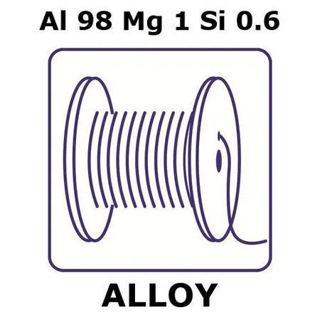 Sigma-Aldrich Aluminum-magnesium-silicon alloy, Al98Mg1Si0.6，5 m钢丝，直径1.0mm，按图纸