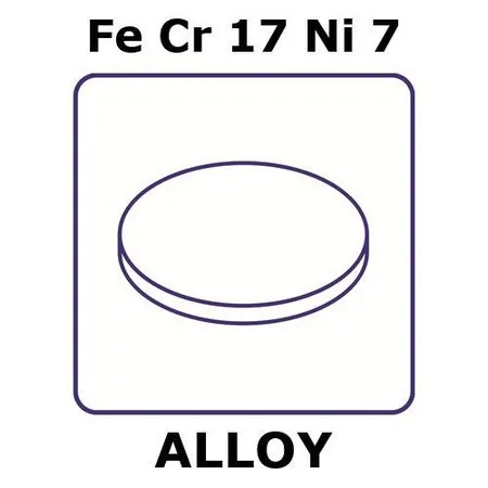 Sigma-Aldrich Stainless Steel - 17-7PH alloy, FeCr17Ni7，箔，4mm盘，0.05mm厚，轧制状态.条件c，沉淀硬化