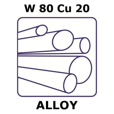 Sigma-Aldrich Tungsten-copper alloy, W80Cu20，200 mm棒，直径12 mm