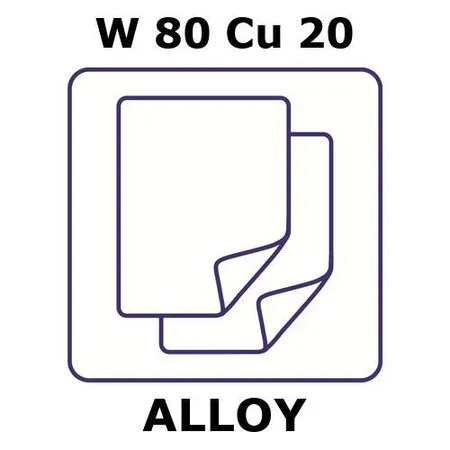 Sigma-Aldrich Tungsten-copper alloy, W80Cu20，铝箔，100 x 100 mm，3.0 mm厚
