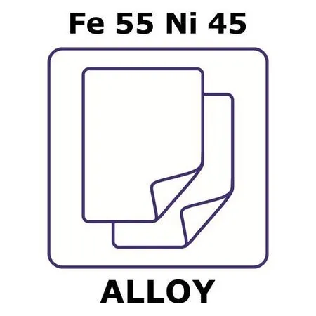 Sigma-Aldrich Iron-Nickel alloy, Fe55Ni45,铝箔,50 x 50 mm,0.1 mm厚