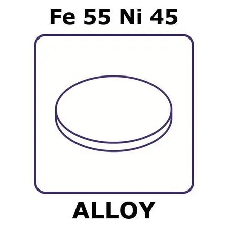 Sigma-Aldrich Iron-Nickel alloy, Fe55Ni45，箔，50 mm圆盘，0.1 mm厚
