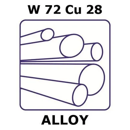 Sigma-Aldrich Tungsten-copper alloy, W72Cu28，200 mm棒，直径6.25 mm