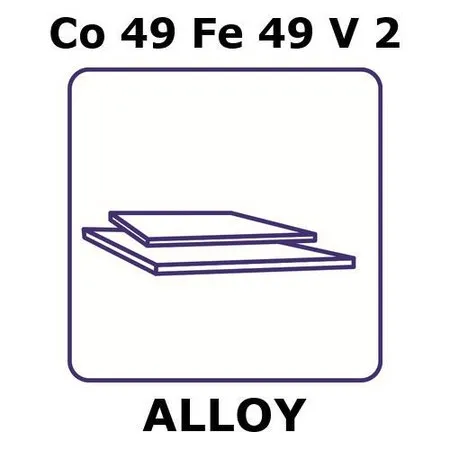 Sigma-Aldrich Permendur 49 alloy, Co49Fe49V2，板材，150 x 150 mm，0.25 mm厚，轧制
