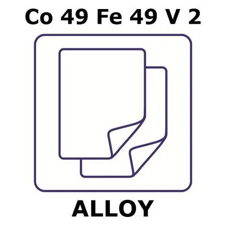 Sigma-Aldrich Permendur 49 alloy, Co49Fe49V2，板材，95 x 100 mm，0.35 mm厚，轧制