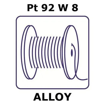 Sigma-Aldrich Platinum-tungsten alloy, Pt92W8，5m绝缘导线，0.025mm导体直径，0.007mm绝缘厚度，聚酰亚胺绝缘