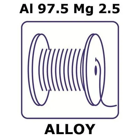 Sigma-Aldrich Aluminum-magnesium alloy, Al97.5Mg2.5，2 m钢丝，直径0.5mm，退火，97.5%