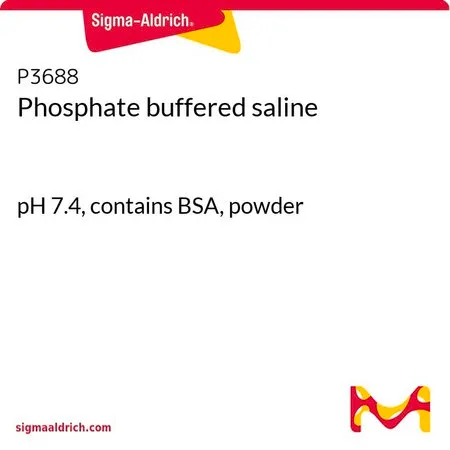 Sigma-Aldrich Phosphate buffered saline,粉末,pH 7.4,含有BSA