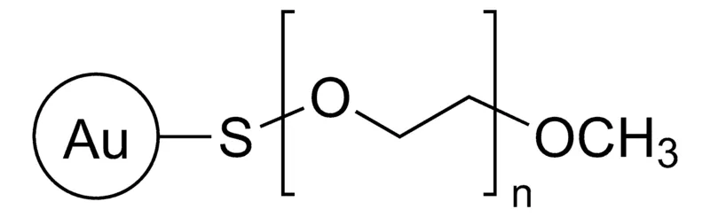 Sigma-Aldrich Gold nanoparticles，5 nm直径，甲基封端，PEG 2000涂覆，OD 50，分散在H2O中
