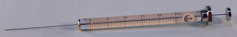 默克Supelco 配备标准活塞和固定针头的 SGE 微量注射器，500 F，体积500 μL，针头尺寸25 ga，针头长度50 mm