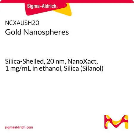 Sigma-Aldrich 金纳米球,二氧化硅壳,20 nm,NanoXact,1 mg/mL乙醇溶液,二氧化硅(硅烷醇)
